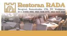 RESTAURANT OF DOMESTIC FOOD RADA Restaurants Belgrade