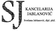 KANCELARIJA JABLANOVIĆ - SUDSKI TUMAČ ZA NEMAČKI JEZIK Prevodioci, sudski tumači Beograd