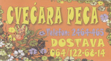 CVEĆARA PECA Cveće, cvećare Beograd