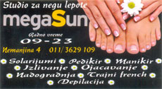 CAFFE SUN CAFFE - STUDIO ZA SUNČANJE MEGA SUN Kozmetički saloni Beograd
