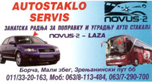 AUTO STAKLA - SERVIS NOVUS 2 - LAZA Car glasswork Belgrade