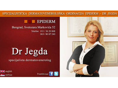 EPIDERM - DR JEGDA NOVKOVIĆ Dermatovenerološke ordinacije Beograd