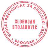 SLOBODAN STOJANOVIC Translators, translation services Belgrade