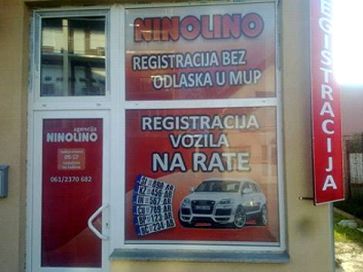 VEHICLE REGISTRATION AGENCY NINOLINO Car registration Belgrade - Photo 1