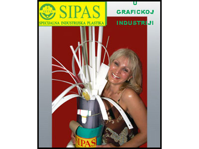 Slika 1 - SIPAS SPECIJALNA INDUSTRIJSKA PLASTIKA Grafički materijal i oprema Beograd
