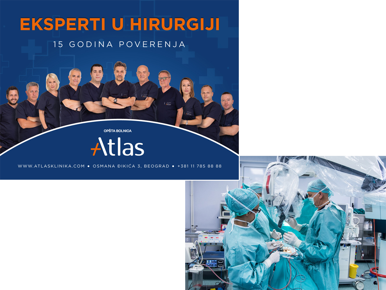 Slika 1 - ATLAS OPŠTA BOLNICA Plastična i rekonstruktivna hirurgija Beograd
