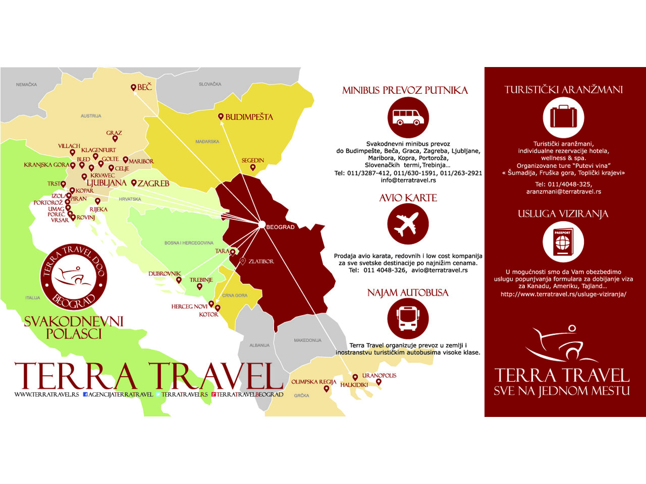 TERRA TRAVEL Travel agencies Beograd