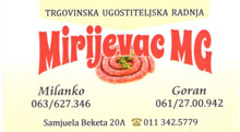 RESTORAN MIRIJEVAC MG Restorani Beograd