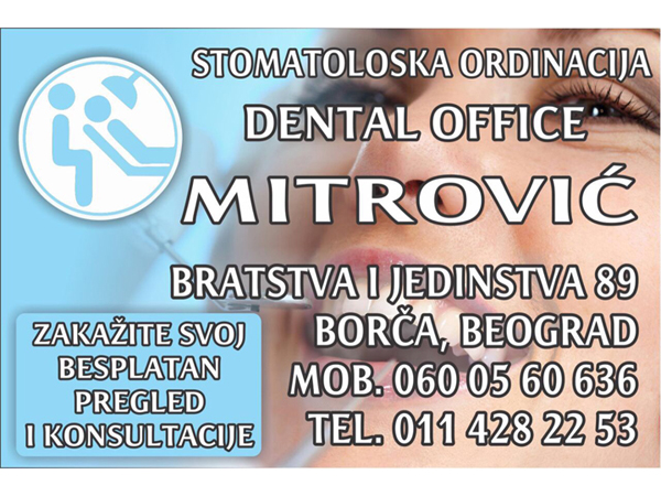 DENTAL OFFICE MITROVIĆ Stomatološke ordinacije Beograd - Slika 10