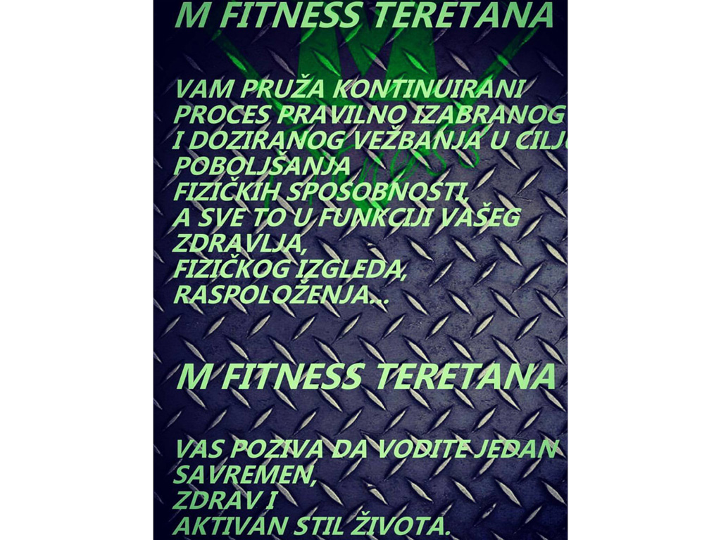 M FITNESS Teretane, fitness Beograd - Slika 3