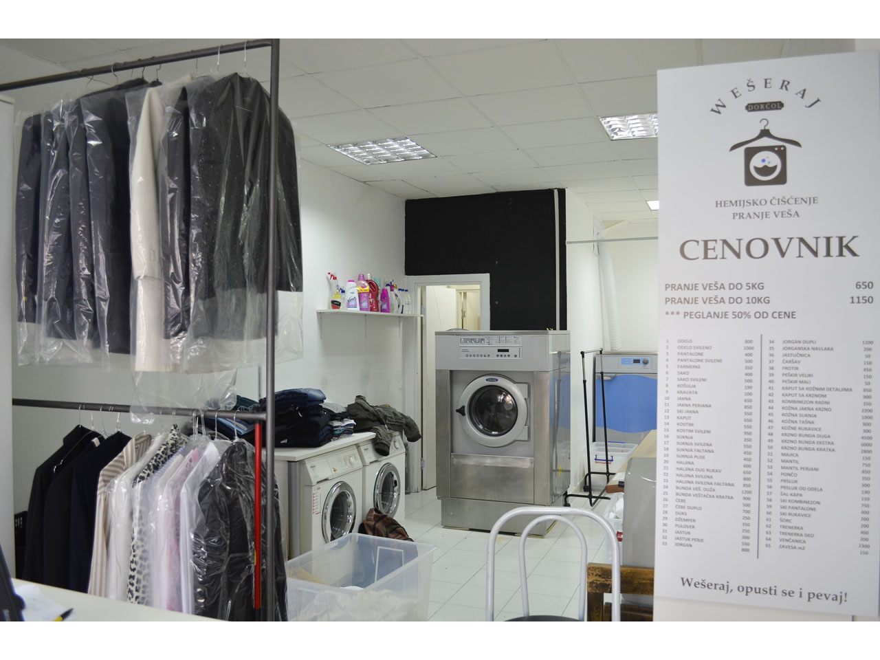 LAUNDRY WASHING AND DRY CLEANING - "WESERAJ" DORCOL DOO Dry-cleaning Beograd
