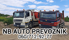 NB AUTO PREVOZNIK Odvoz otpada i šuta Beograd