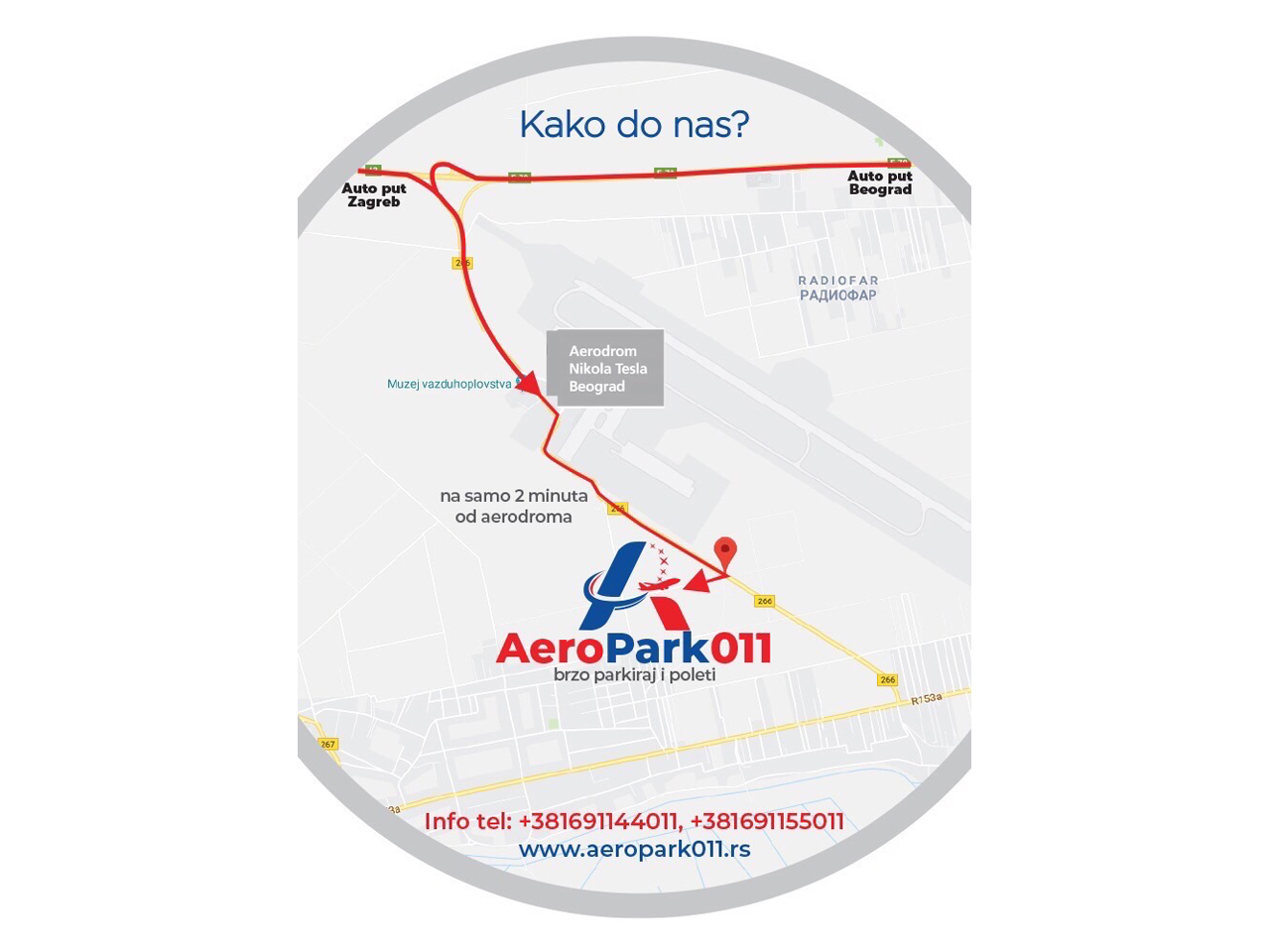 AERO PARK 011 - AIRPORT PARKING Auto perionice Beograd