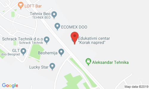 KORAK NAPRED EDUCATIVE CENTER 277 Kumodraska st., Vozdovac