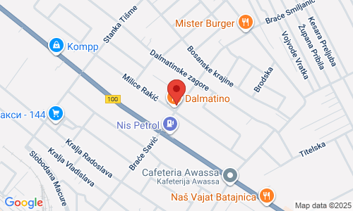 FAST FOOD I BURGER BAR DALMATINO Braće Smiljanić 3, Batajnica