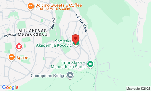 SPORTSKA AKADEMIJA KOČOVIĆ Velizara Stankovića 8-10, Miljakovac